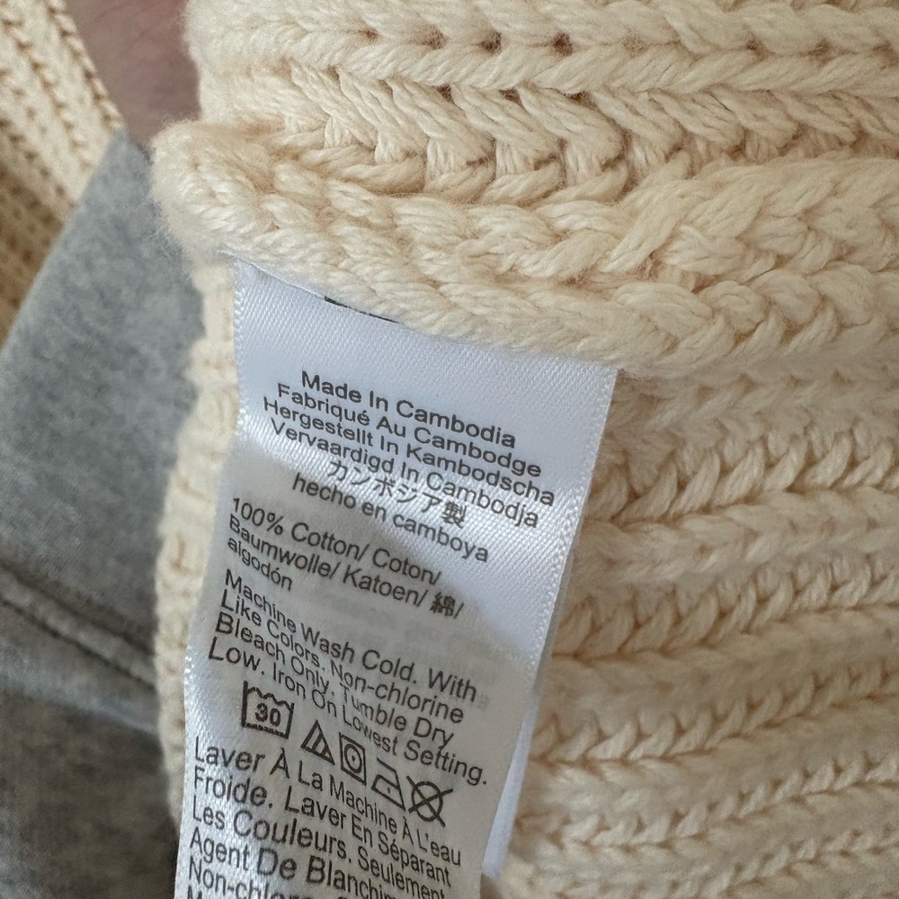 J. Crew Women's Beige Cowl Neck Sweater - Picture 4 of 4